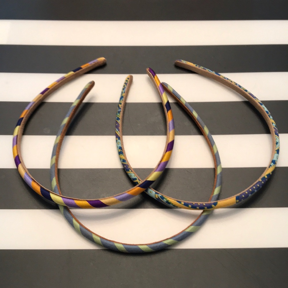 J Crew satin headbands